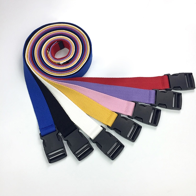 Ladies Men's Belts Soft Fabric Adjustable Webbing Belt Casual Canvas Belt Plastic Buckle Long Belt Belt