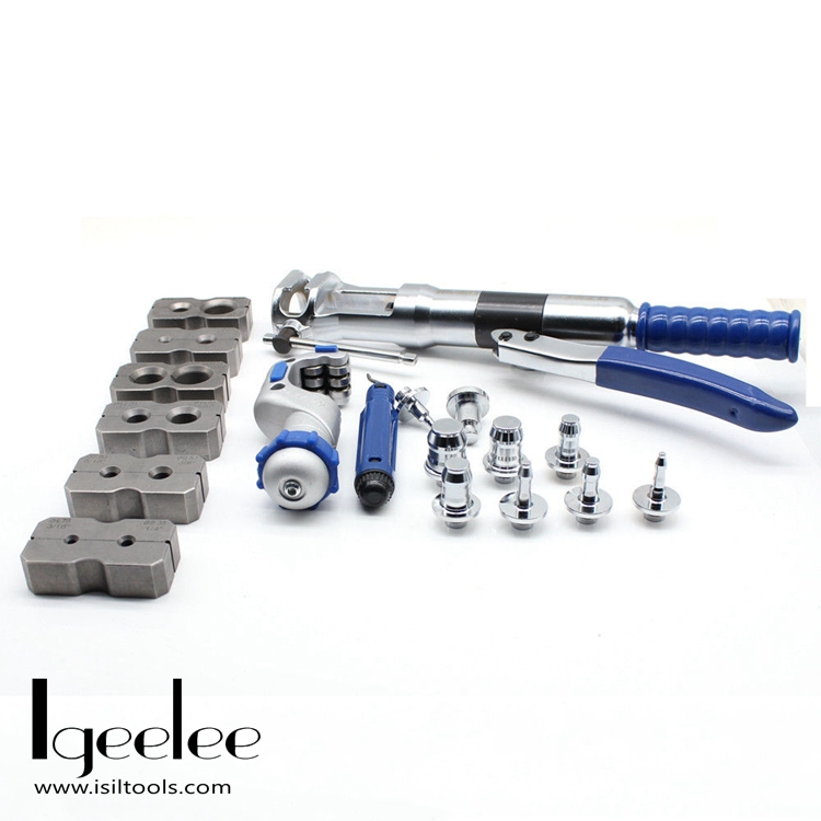 iGeelee Hydraulic Tube Expander Tool Kit WK-400 7 Lever Hydraulic Pipe Expander Pipe Fuel Line Flaring Tools HVAC Tools