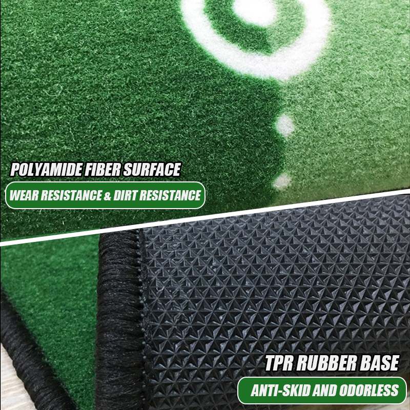 Golf Carpet Mini Putting Ball Pad Practice Mat Anti-Slip Indoor Outdoor Golf Green Practice Mat for Office Machine Washable