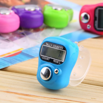 Mini Stitch Marker Portable Electronic Digital Counter Hand Held Ring Tally LCD Screen Counter for Kitchen Tool / Random Color