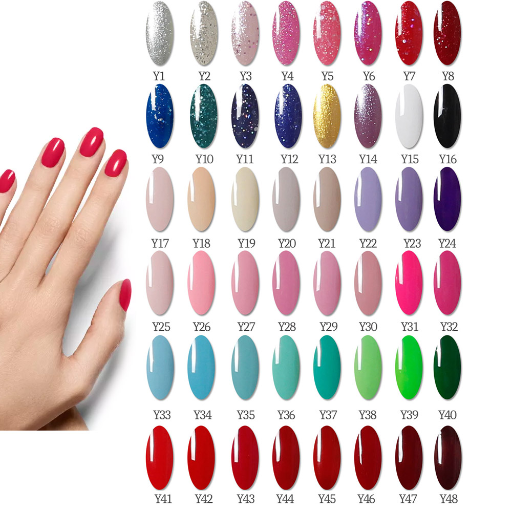 120W/54W UV LED Nail dryer nail set with 20/10 colours gel nail polish for nail art salon manicure nail lamp kit nail tool