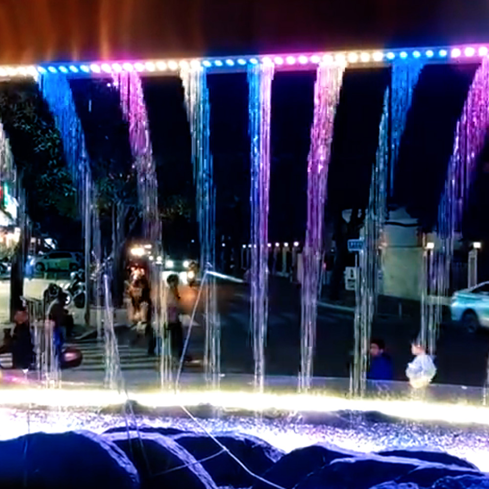 water wall water feature