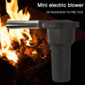 Electric BBQ Fan Air Blower Help Burning Picnic Cooking Lighters Barbecue Tools AUG889