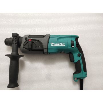 Makita HR2470F hammer, percussion drill, hand drill, pickaxe, light three-purpose, multi-function, with LED lights.