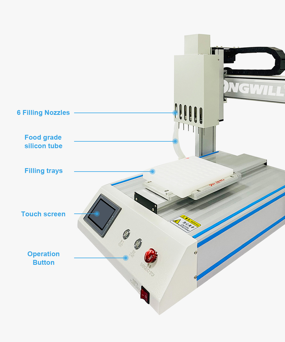 6 Heads Disposable vape filling machine