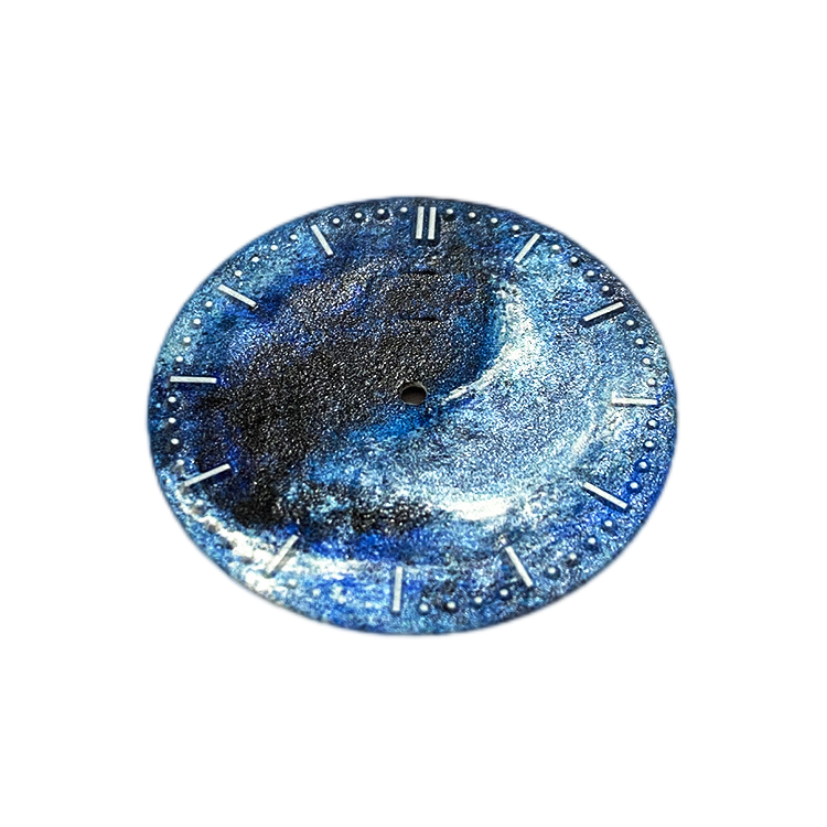 blue wave huge watch dial
