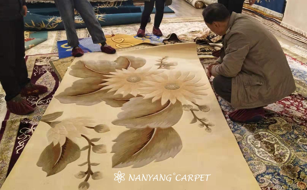 wool silk carpet