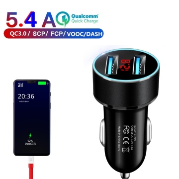 5A Car double USB Charger Quick Charge QC3.0 VOOC DASH Mobile Phone 2 Port Charging for iPhone Samsung MTK Tablet Car-Charger