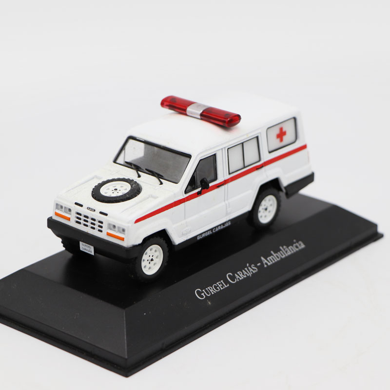Diecast 1/43 GURGEL CARAJAS-AMBULANCIA Ambulance Car Alloy Model Toy Boy Gift Adult Collection Display Mini Toys