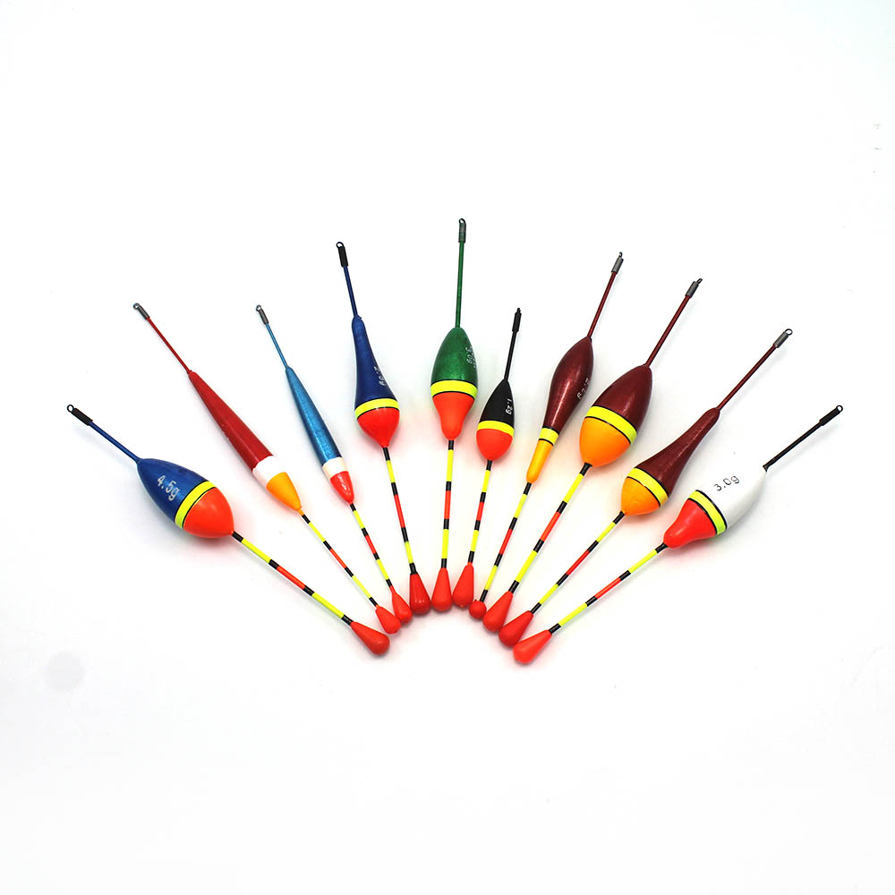 10PCS/Lot Mix Size Fishing Floats Set Fishing Light Stick Floats Fluctuate Colorful Float Buoy For Outdoor Fishing Accessories
