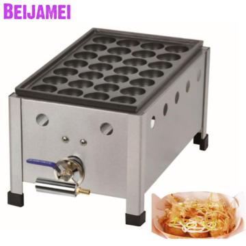 BEIJAMEI Professional LPG Gas Takoyaki Machine/Takoyaki Grill Maker Commercial Gas Takoyaki Machine