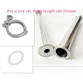 freeshipp 2019 New Arrival OD 38mm 1.5" Sanitary Spool Tube Ferrule OD 50.5mm+ PTFE Gasket +1.5" Tri Clamp Stainless Steel SS304