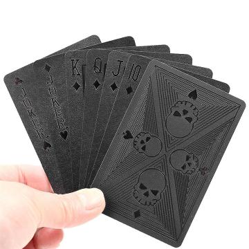 New Skull Playing Cards Plastic Waterproof Poker Cards For Magician Collection Black Card Game Gifts