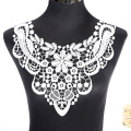 1Pcs White Fine Venise Lace Fabric Dress Applique Blouse Sewing Trims DIY Neckline Collar Costume Decoration Accessories