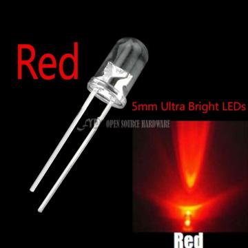 100pcs NEW 5mm Round Super Bright red LED light Diode