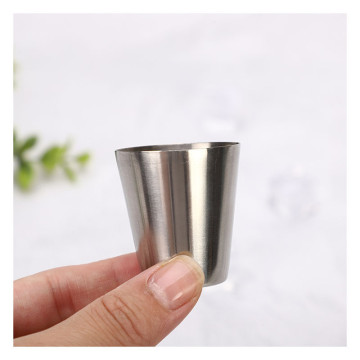 New 3pcs 30ml contracted Stainless Steel Drinking Beer Tea Coffee Cup Lightweight Outdoor Travel Camping Tools