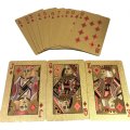 Golden Playing Cards Waterproof Design Durable Use Plastic Foil Poker Playing Magic Cards Best Gift Gambling Table Games vip