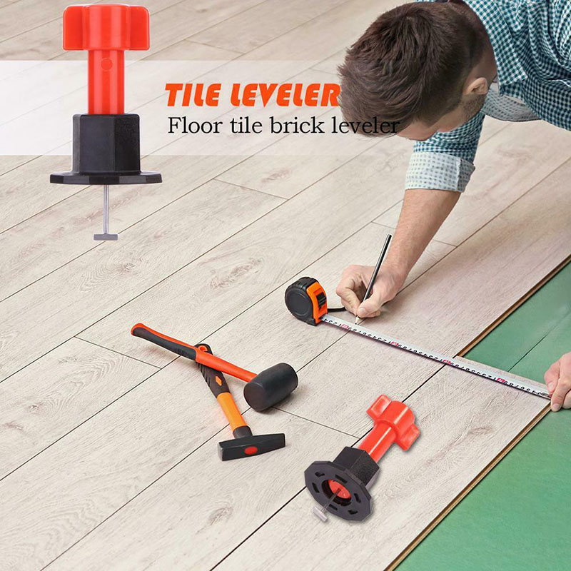 101 Pcs Reusable Anti-Lippage Tile Leveling System Locator Spacers Plier Flooring Tool Accessory Ceramic Floor Construction