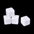 25PCS Gaming Dice Standard Six Sided Round Corner Die RPG For Birthday Parties Other Game Accessories White 16mm