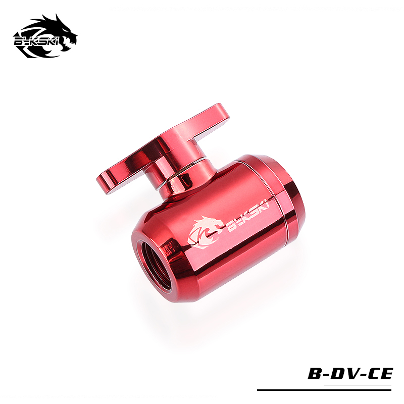 BYKSKI Water Valve Switch Double Inner G1/4 Thread Double Female Water Cooler System Computer Accessories Fitting