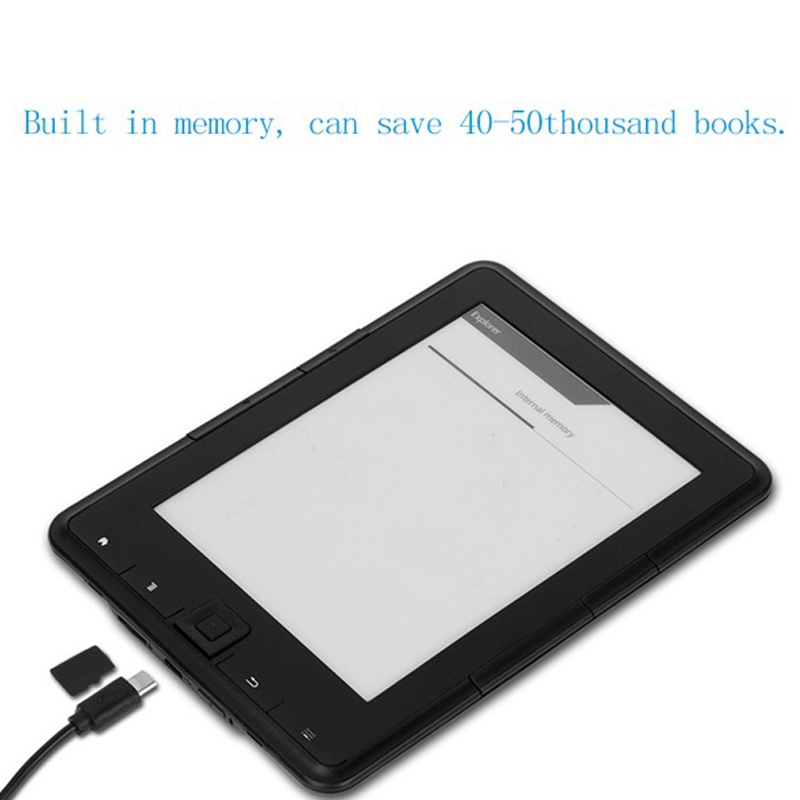 ABDZ -BK-6008 Electronic Paper Book Reader 6.0 Inch Sn E-Book Waterproof E-Book Reader 4G RAM 800 x 600