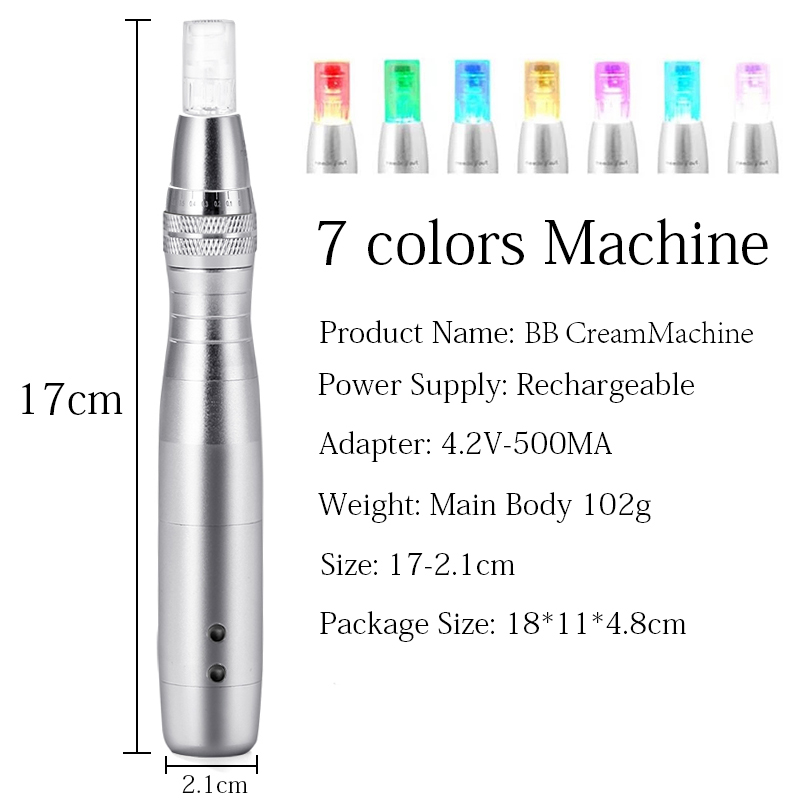 Stayve Starter Kit BB Cream Ampoule and LED Machine Kit For Brightening Whitening Acne Anti-Aging Microneedle MTS Treatment