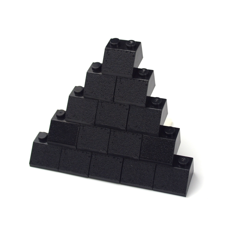 50-100 Pieces Roof Tile Bricks 1X2 With Slope 45 DIY Enlighten Building Block Bricks Toys For Boys Kids Compatible All Brands