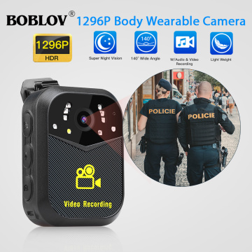 BOBLOV S11296P Body Worn Camera GPS WIFI APP Control Body Mounted IR Night Vision Rre recording Mini Camcorders Police Camera