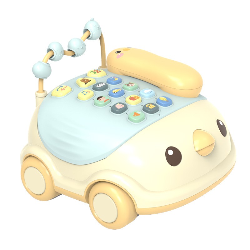 AMTOY three in one early education machine 12 functions baby learning machine cartoon phone multi function educational toys