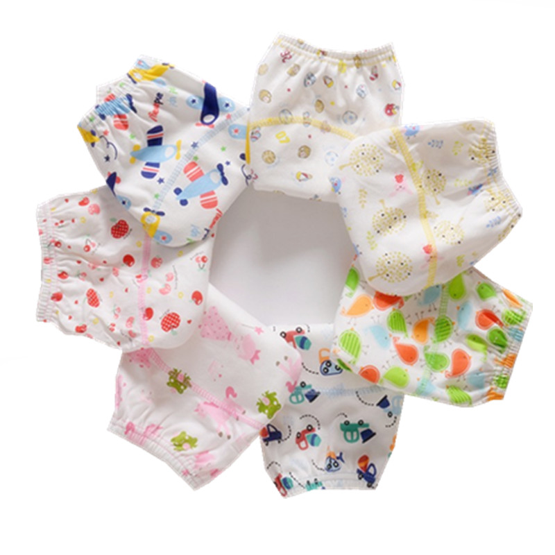 Cotton Reusable Baby Training Pants Infant Shorts Underwear Cloth Diaper Nappies Baby Waterproof Potty Training panties