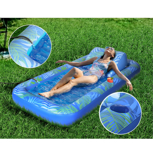 Inflatable Tanning Pool Lounger Float Sun Tan Tub
