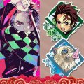 Demon Slayer Kimetsu Ghost Blade Kidney Bean Cosplay Badge Cartoon Collection Backpacks Bags Button Anime Brooch Pin Gift