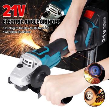 800W 21V 100mm Brushless Cordless Impact Angle Grinder Variable Speed with Battery DIY Power Tool Cutting Machine Polisher