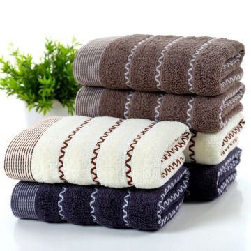 Soft Towel Set Stripe Spa Beauty Face Towel Cotton For Adults Kids Bath Shower Hand Towel Home Hotel Serviette De Bain Handtuch