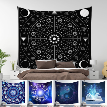 Fuwatacchi Cosmic Star Tapestry Digital Print Tapestry Wall Blanket Beach Hanging Carpet Throw Yoga Mat for Home Bedroom Decor