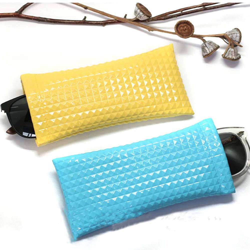 Unisex Multi-Functional Sunglasses Bag PU Leather Fleece Glasses Case Eyeglasses Protector Container Bag Eyewear Accessories