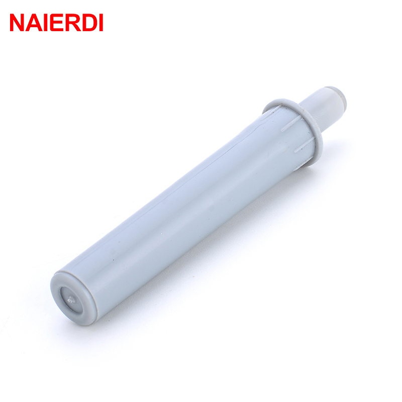 NAIERDI 5PCS Gray Cabinet Catches White Damper Buffers For Door Stop Kitchen Cupboard Quiet Drawer Furniture Hardware