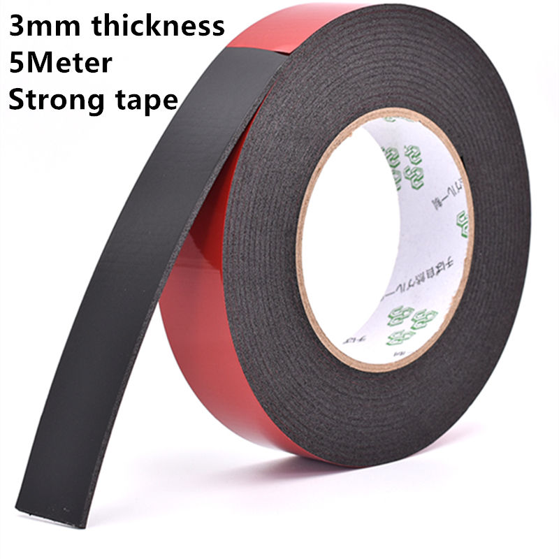 2pcs/1pcs 0.5mm-2mm thickness Super Strong Double side Adhesive foam Tape for Mounting Fixing Pad Sticky