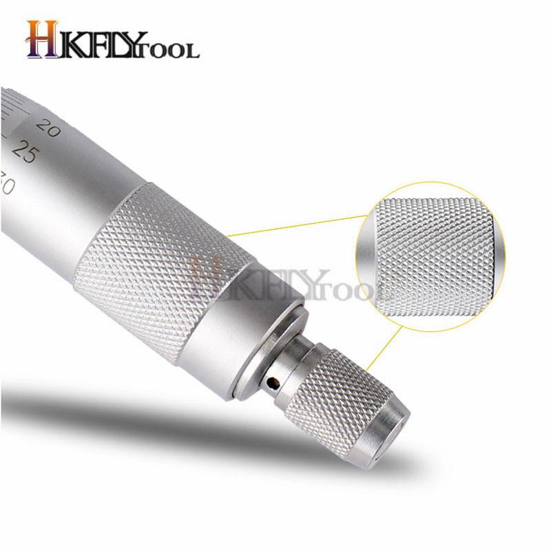 Round Needle Type Thread Micrometer Head Measurement Measure Tool 0 - 25mm Range Measuring Tool