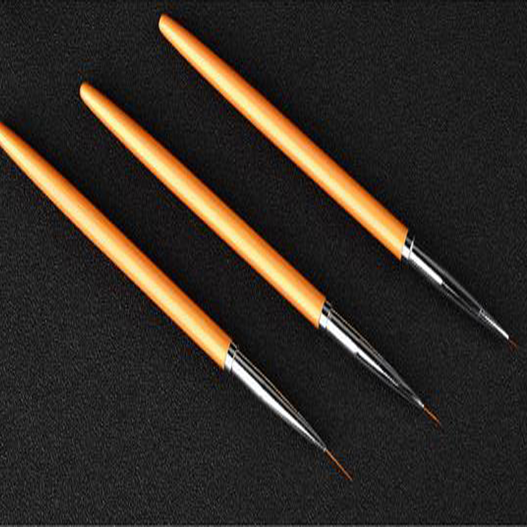 3pcs Nail Art Liner Drawing Brush Beauty Nail Manicure Pen Ultra Fine Tip