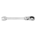 1PC Flexible Head Ratchet Metric Spanner Open End And Ring Wrenches Tool 27mm