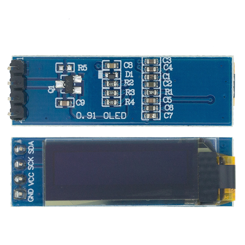 1pcs 0.91 inch OLED module 0.91" White/Blue OLED 128X32 OLED LCD OLED Display Module IIC Communicate D34/D24 0.91 oled