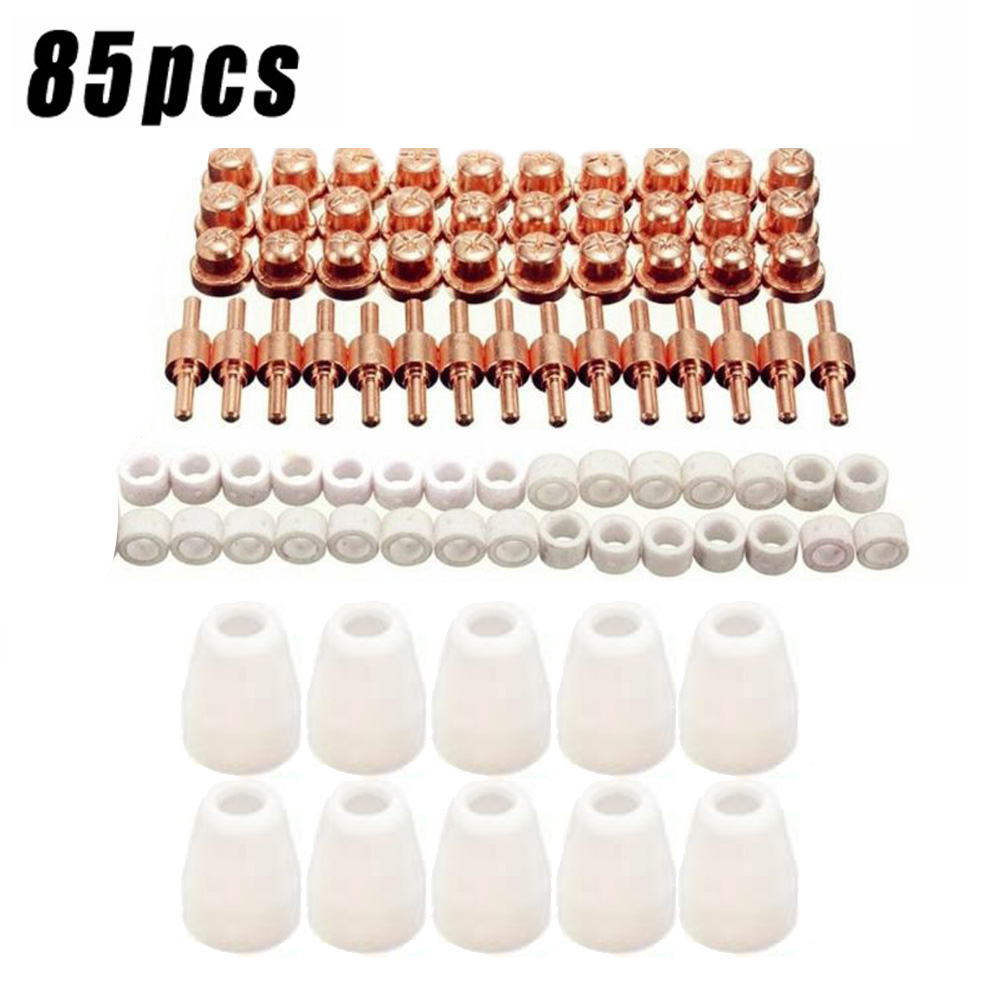 85Pcs 40A Air Plasma Cutter Consumables Extend Set For PT-31/LG-40 Torch CUT-50D