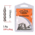 Tungsten Screw 19mm 1.8g fishing sinkers 10 pieces/pack for soft lure Bass fishing