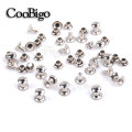 500sets 3x3mm Metal Single Layer Rivets Studs Round Rapid Spike for Leather Craft Bag Belt Garment Shoes Pets Collar Decor