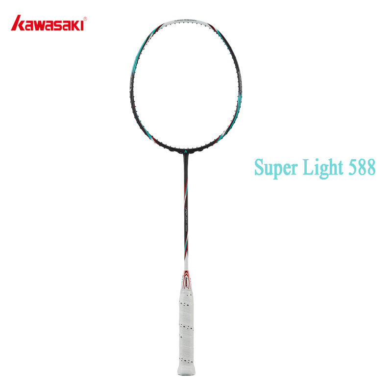 Kawasaki 6U Badminton Racket Super Light Offensive Type High Graphite Badminton Racquet For Training Super Light 588