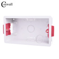 Coswall 146 Type Dry Lining Box For Gypsum Board Plasterboad Drywall 47mm Depth Wall Switch BOX Wall Socket Cassette