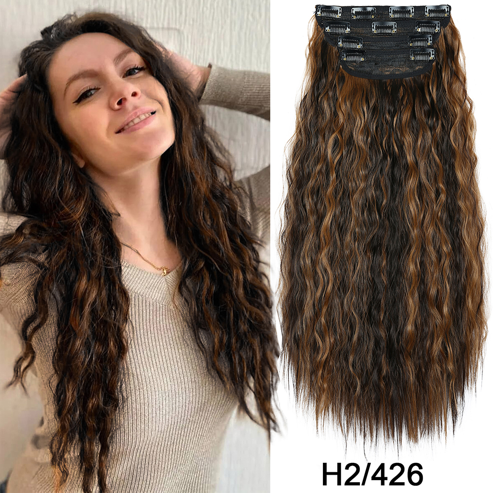 11 Clip In Hair Extension Corn Wave