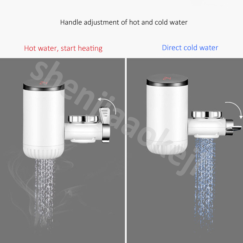 Water electricity separation Direct heating free installation water heater Digital Display anti-dry water heater 3000W 220V