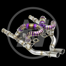 Catback Exhaust For Lamborghini Murcielago LP640 V12 6.2 2007-2010 Titanium alloy valve control Exhaust Pipe Muffler
